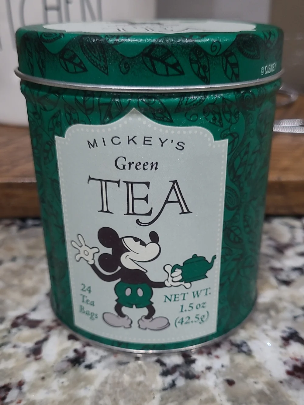 Disney Mickey's Collectible Green Tea Tin